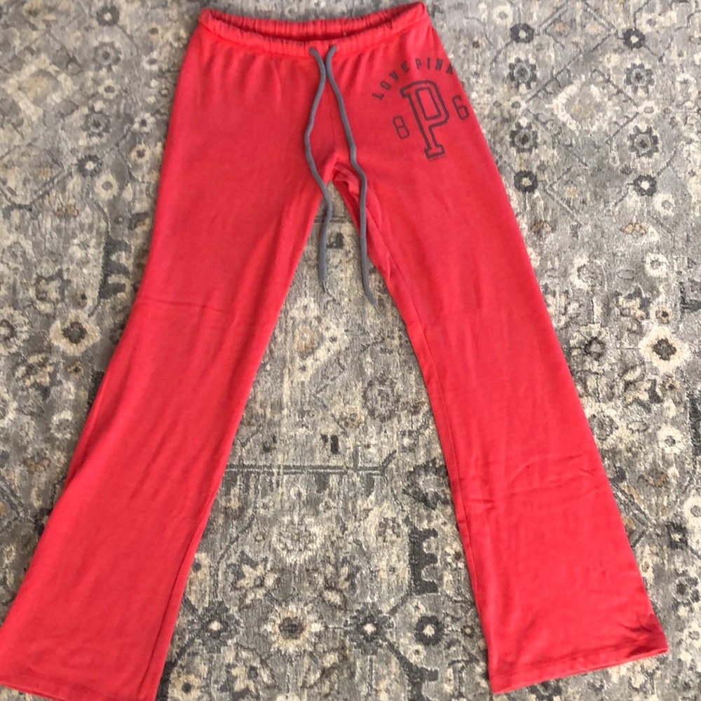 Pink pajama pants